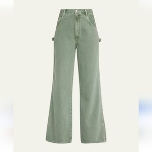 Agolde Sage Green Denim Carpenter Jeans